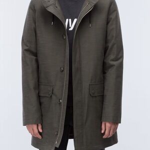 A.P.C. Navy Parker Coat
